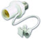 Electraline 58314 - Adaptador E27 fotoeléctrico crepuscular, ajustable, color blanco