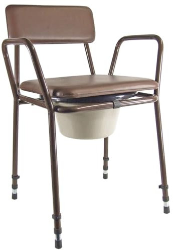 AIDAPT Chaise percée Light - 42 à 57 cm - Marron