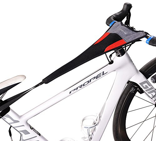 ROCKBROS Bicycle Trainer Sweat Net Frame Guard Absorbs Sweat Black Red
