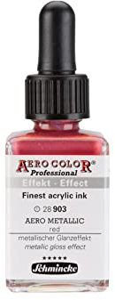 Schmincke - AERO COLOR Professional Effektfarbe 28ml METALLIC-red