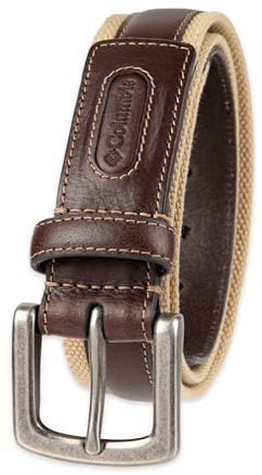 Columbia Men's Comfort Stretch Casual Leather Belt