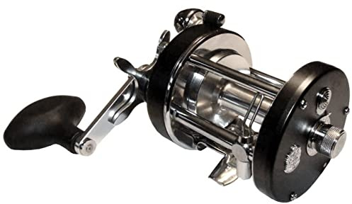 Abu Garcia Ambassadeur Seven, Fishing Reel, Round Baitcast Reels, Conventional Fishing, Unisex, Black, 7000 | Right Hand