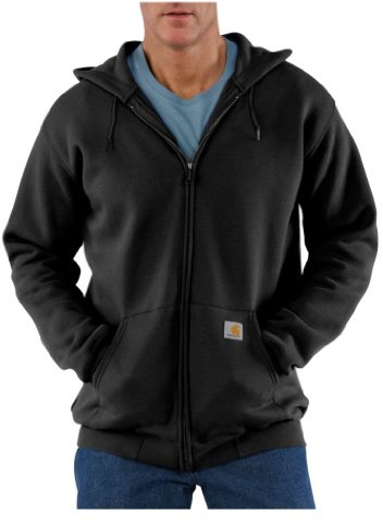 Carhartt K122 Sweatshirt à capuche avec fermeture Éclair avant , noir , L