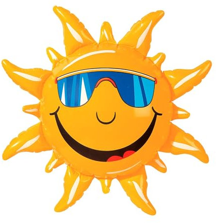 W WIDMANN MILANO Party Fashion - 2390S - Soleil gonflable, 60 cm, Décoration, Beach Party