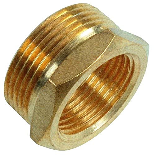 MEISTER Gewindefitting Messing blank  Innengewinde x 1 1/4 Außengewinde - Korrosionsbeständig & langlebig - Präzise Verarbeitung / Rohrverbindung / Fitting / FLOR92825