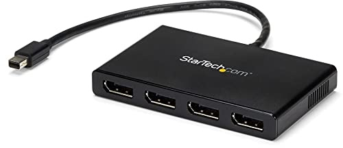 StarTech.com Hub MST Mini DisplayPort à 4 ports - 4K 30 Hz - Adaptateur Répartiteur de Transport Multi-stream/Multi-écrans/vers Écrans multiples Mini DP vers 3 DisplayPort 1.2 (DP) (MSTMDP124DP)