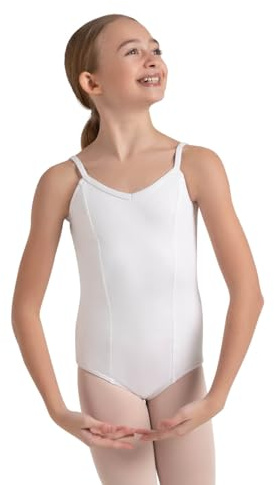 Capezio flickor klassisk prinsessa kamisol triotard Vitt Large / 10-12