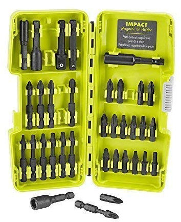 Ryobi A963402 34 Piece Impact Rated Driving Bits with Dock-It Collection Storage Solution