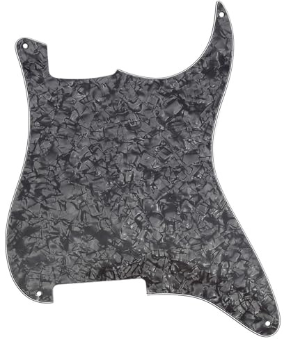 Musiclily Pro 4 Löcher ST Schlagbrett Rohmaterial 4-lagig Black Pearl | für Strat Style E-Gitarre