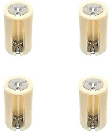 DSLRKIT Adattatore per batteria, da 3 AA (LR6) a D, confezione da 4