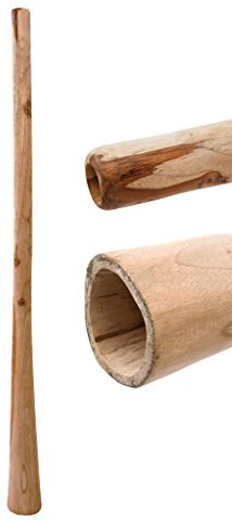 Didgeridoo aus Teakholz naturbelassen geölt Länge 150 cm schöner Gegendruck vergleichbar mit Eukalyptus aber preiswerter klarer Ton Rissstabilität Weltmusik Aborigines Australien Percussion