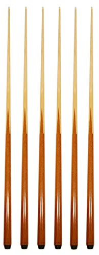 HAN'S DELTA Set of 6 Pool Cues New 57 Real 4-Prong House Bar Billiard Pool Cue Stick