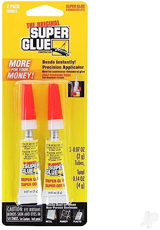 Pacer Tech SGM22-12 Original Super Glue Bonds Metal, Aluminum, Rubber, Most Plastics, Ceramics, China, Wood, Pottery, Jewelry (2 Pack)