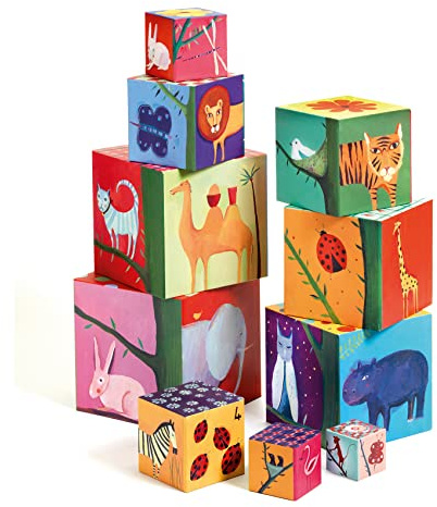 DJECO 10 Nachure & Animal Blocks DJ08505 (Japan Import)