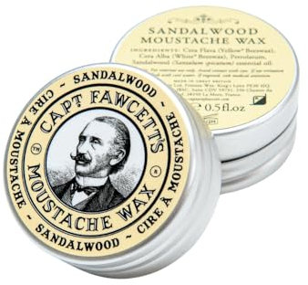 Captain Fawcett 15 ml Sandelholz-Schnurrbartwachs