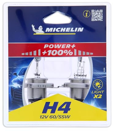 Michelin 008734 Power +80% 2 Glühbirnen H4 12V 60/55W