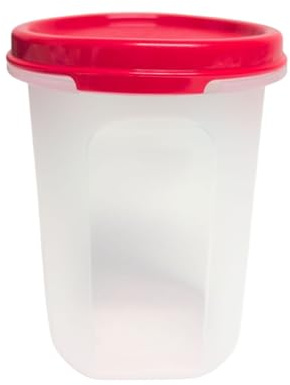 TUPPERWARE Circular 440 ml rot Eidgenosse rund Dose Box Trockenvorrat Vorrat