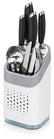 Minky TS10290101 Utensil Caddy, White, 13.5 x 14.5 x 26 cm