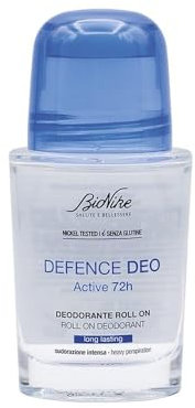 Bionike Defence - Deo Active 72H, Roll-on Deodorante Antitraspirante, Assorbe il Sudore Più Intenso, Dona una Pelle Lenita e Fresca, Dermatologicamente Testato, 50 ml