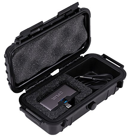 CASEMATIX Water-Resistant Travel Hard IR Case with Customizable Foam Fits Flir ONE Thermal Imager for IOS or Android, Adapters, Cables, USB or Lightning Extensions and More