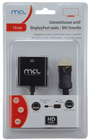 MCL Samar DVI DisplayPort maschio a femmina converter