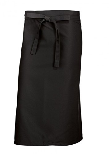 BP 1912-400-32-100/90 Bistroschürze lang (Breite: 100 cm), 100 cm breit x 90 cm lang, 215,00 g/m² Stoffmischung, schwarz ,100/90, 3 Stück