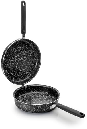 IBILI Natura Potato Omelette Pan, 24 cm, Aluminium, Stone-Style Non-Stick Coating, Suitable for Induction Hobs