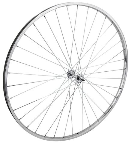 Wheel Front 27 x 1-1/4 Silver, Bolt On, 5/16 Axle Hub, 14g UCP Spokes, 36H