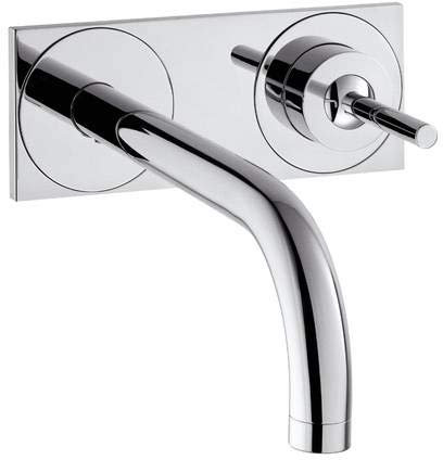 hansgrohe Waschtischmischer Unterputz Axor UNO mit Auslauf 16 cm u.Platte