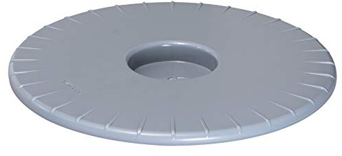 WAGNER Pflanzenroller ULTRAFLAT Ø 30 x 2,5 cm I Pflanzenroller für den Innenbereich I Extra Flacher Kübelroller aus ABS Kunststoff, Silbergrau, wasserabweisend I Tragkraft 100 kg - 20044001