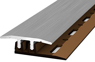 Profi-Design Übergangsprofil Alu 27mm/90cm edelstahloptik gebürstet