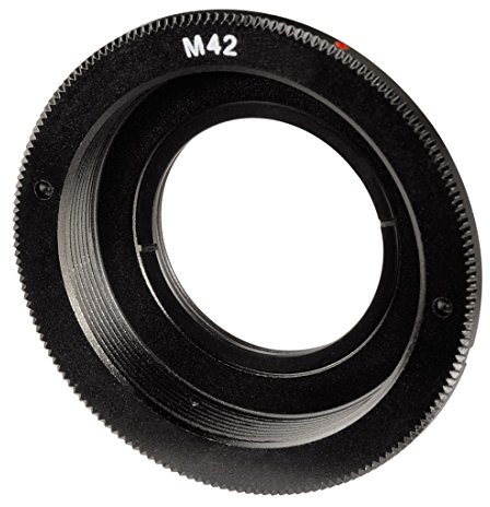 Hama Objektivadapter M42 für Nikon, Metall, Schwarz