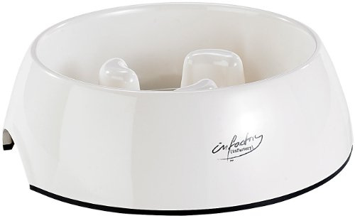 infactory Antischlingnapf Hunde: Großer Anti-Schling-Napf für Hunde und Katzen, 1.200 ml Volumen (Katzenfutter Anti-Schling-Napf, Haustier Futter & Wasser, groß)