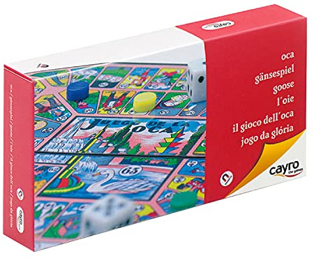 Cayro - Oca - + 5 Años - Modelo Pequeño Magnético - Juego de Mesa de Niños y Adultos - Ideal para Llevar de Viaje - Tablero Plegable - 2 a 4 Jugadores
