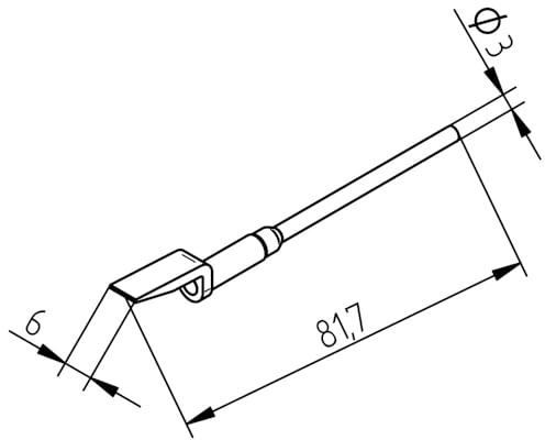 Ersa Ersadur Entlötspitzenpaar für Entlötpinzette 40 oder Chip Tool für SOIC 32, 0452FDLF200