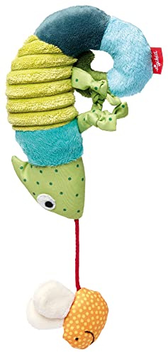 SIGIKID 41056 Anhänger Chamäleon Baby Activity On Tour Mädchen und Jungen Babyspielzeug empfohlen ab Geburt mehrfarbig | Baby Aktivspielzeug Anhänger für die Babyschale - Spielspaß unterwegs - einfache Befestigung