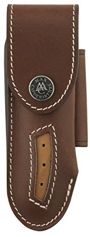 Max Capdebarthes 49812 Etui « T » Cuir pérou, Port horiz/verti. pour modèles « Le Thiers » et Laguiole jusqu'à 12 cm de Manche.