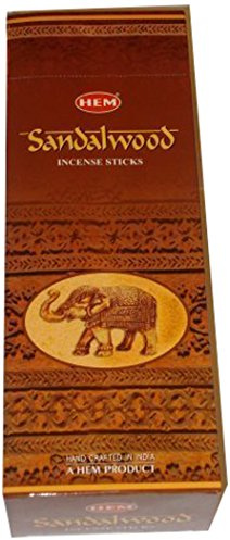 HEM Sandalwood Incense-1 Box of Approximately 120 Sticks by The Indian Connection, Multicolor, large, Sandelwood