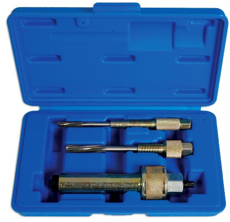 Laser 4344 Estrattore Alesatore per candelette, Set 3 Cinghie per aspirapolvere