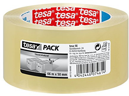 Tesa TE58172-00000-00 Tesapack Standard PP Ruidoso 66 m x 50 mm Transparente