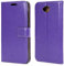 NWNK13 Lumia 550 Black Leather Case Designer Slim Book Case Wallet Flip Cover For Microsoft Nokia Lumia 550 Purple