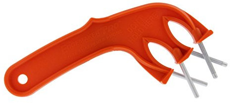 The Edgemaker Knife Sharpener Pro 331- Perfect for Sharpening & Honing any Blade, Durable, Safe & Easy to Use- Orange