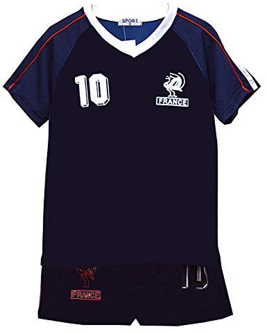 Standard fotboll sommarshorts pojkar nya flickor topp väst kit storlek ålder 2-14 år BNWT, Frankrike*, 13-14 År