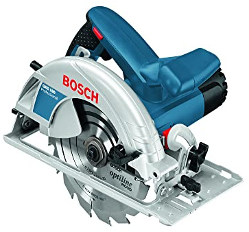 Bosch Professional Hand Held Circular Saw GKS 190 (240V, Saw Blade Ø 190 mm, Rated Input Power 1,400 W, incl. 1 x Circular Saw Blade, Parallel Guide, Hex Key)