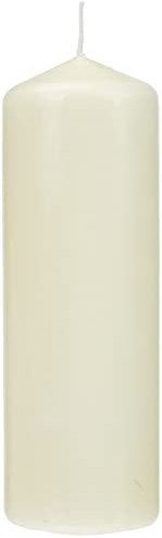 Bolsius Glatte Stumpenkerzen - Elfenbein - 8 Stück - 20 x 7 cm - Dekorative Haushaltkerzen - Länge Brenndauer 75 Stunden - Unparfümierte