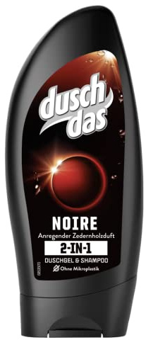 Duschdas 3-in-1 Duschgel & Shampoo Noire Duschbad mit anregendem Zedernholzduft dermatologisch getestet 250 ml