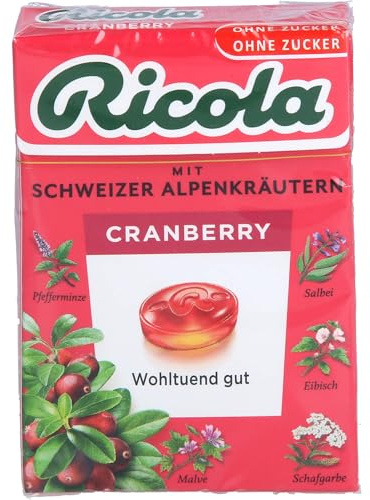 ricola Cranberry Caramelos, 50 g
