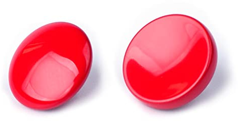 VKO Metall Messing Weichen Auslöseknopf Kamera-Taste geeignet für Fuji X-T4 X-T30 X-T3 X-T2 X100F X-T20 X-PRO2 X-PRO3 X-E3 X30 RX10IV M10 (1 x Konkaver und 1 x Konvexe Oberfläche) –Rot