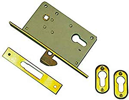 Welka 15920-50 026 Serratura Infilare, Quadro 8 mm, Chiusura Gancio, 50 mm