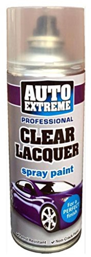 AUTO EXTREME Clear Lacquer 1925 Spray Paint Aerosol 400ml (6 Pack)